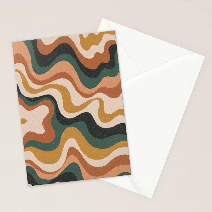 Earthy swirls Stationery Card Gallery Image 2