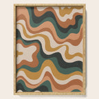 Earthy swirls Serving Tray Gallery Image 1