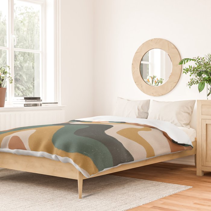 Earthy swirls Duvet Cover Gallery Image 2