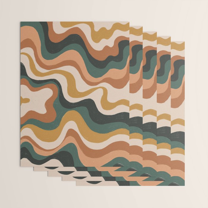 Earthy swirls Wrapping Paper Gallery Image 3
