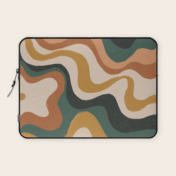 Earthy swirls Laptop Sleeve Gallery Image 1