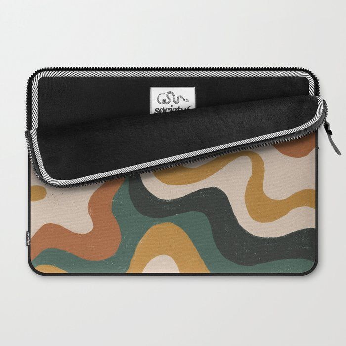 Earthy swirls Laptop Sleeve Gallery Image 2