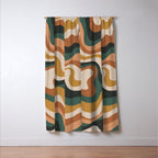 Earthy swirls Window Curtain Gallery Image 3