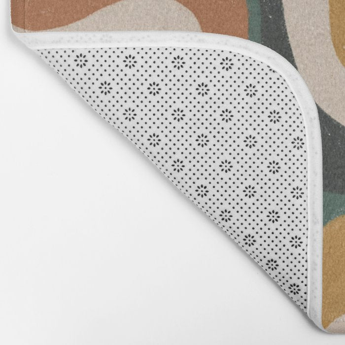 Earthy swirls Bath Mat Gallery Image 2