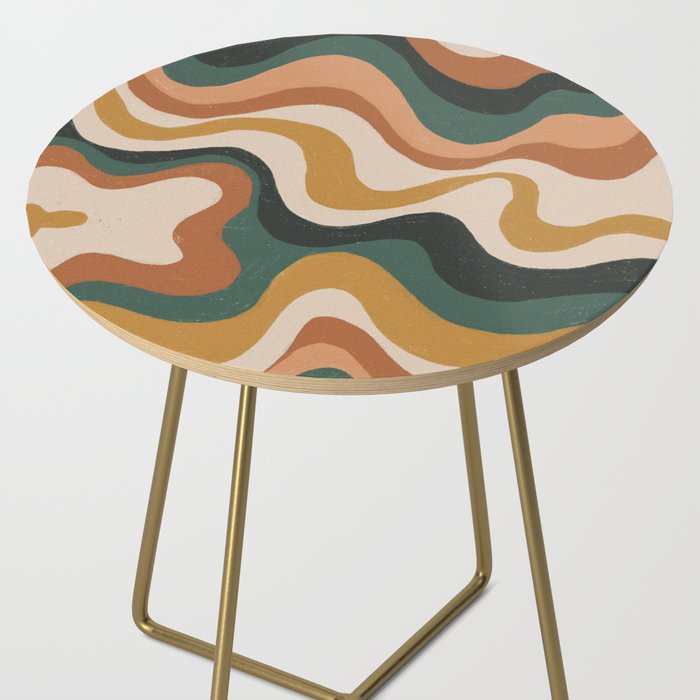 Earthy swirls Side Table Gallery Image 2