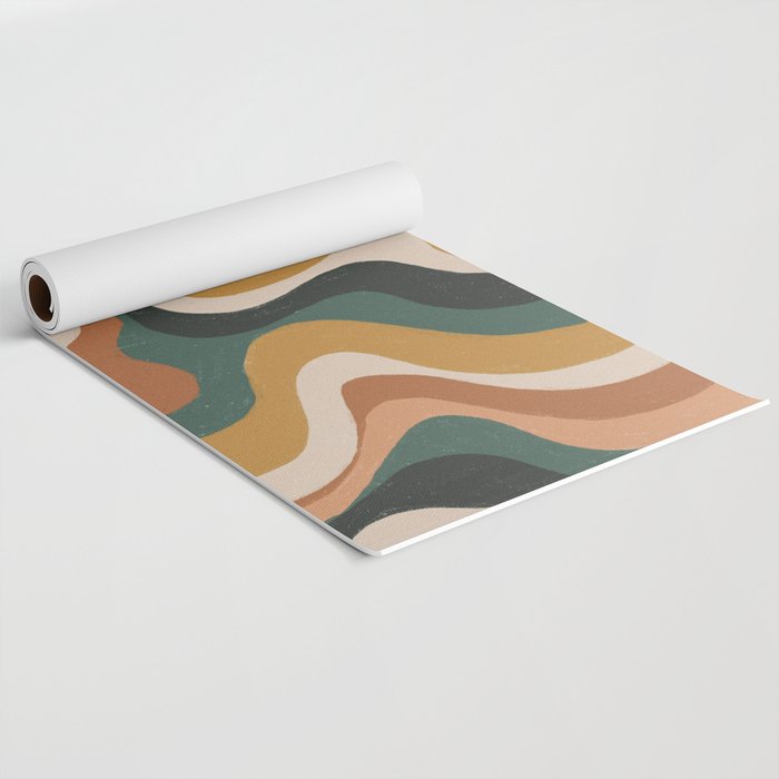 Earthy swirls Yoga Mat Gallery Image 2