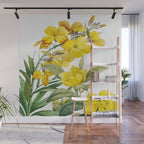 Yellow Flowers Wall Mural Gallery Image 1