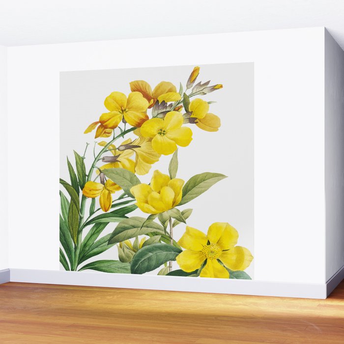 Yellow Flowers Wall Mural Gallery Image 2
