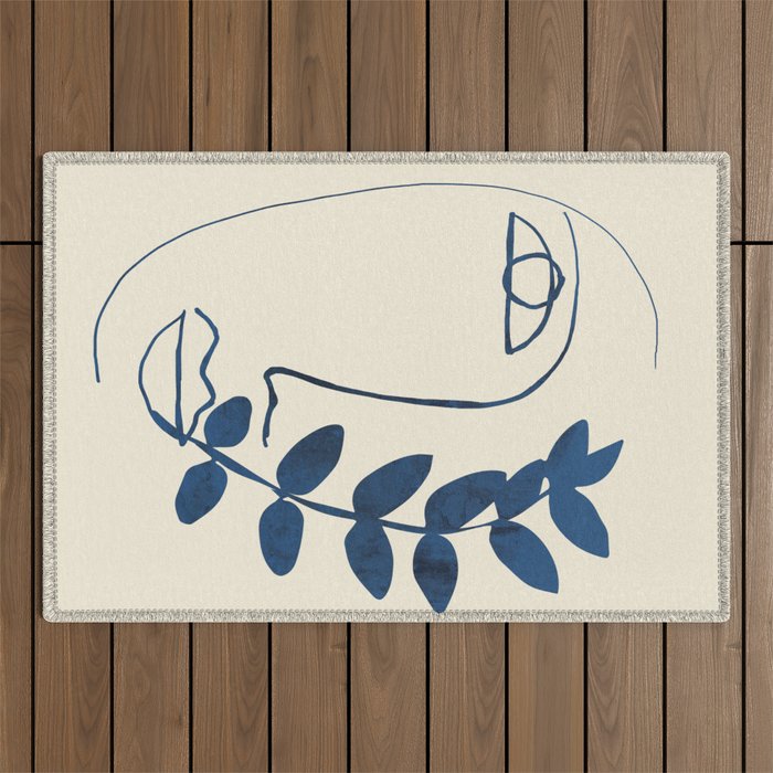 Abstract Face 5 Outdoor Rug Gallery Image 1