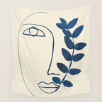 Abstract Face 5 Wall Tapestry Gallery Image 4