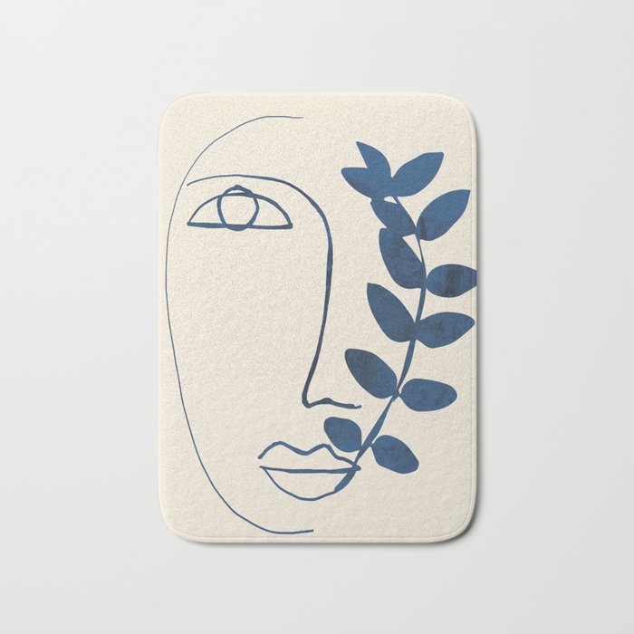 Abstract Face 5 Bath Mat Gallery Image 1