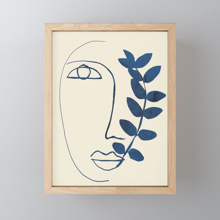 Abstract Face 5 Mini Art Print Gallery Image 1