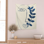 Abstract Face 5 Wall Tapestry Gallery Image 2