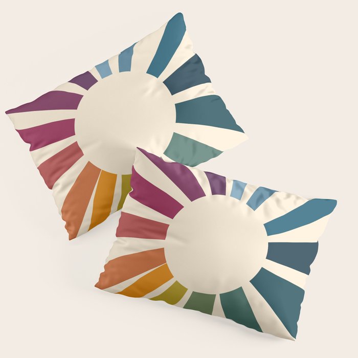 Retro Blossom Pillow Sham Gallery Image 1