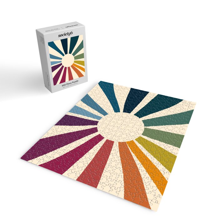 Retro Blossom Jigsaw Puzzle Gallery Image 2