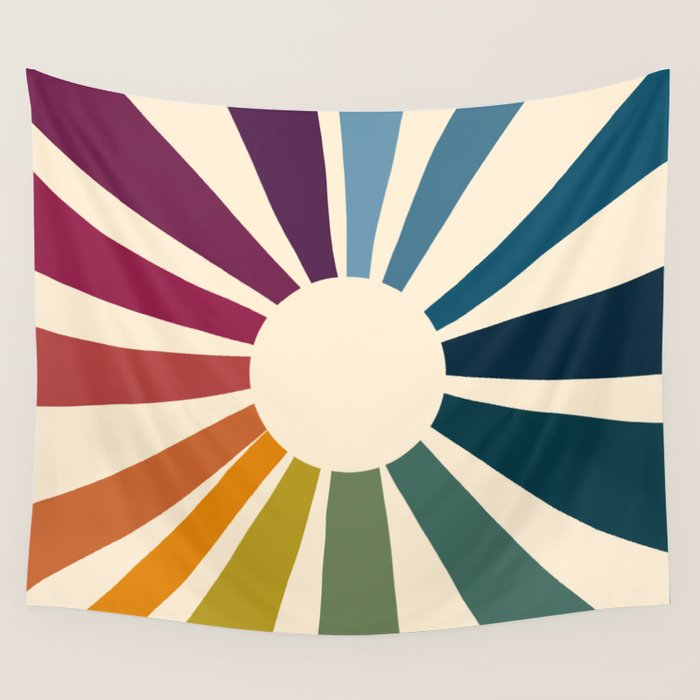 Retro Blossom Wall Tapestry Gallery Image 4
