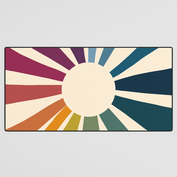 Retro Blossom Desk Mat Gallery Image 3