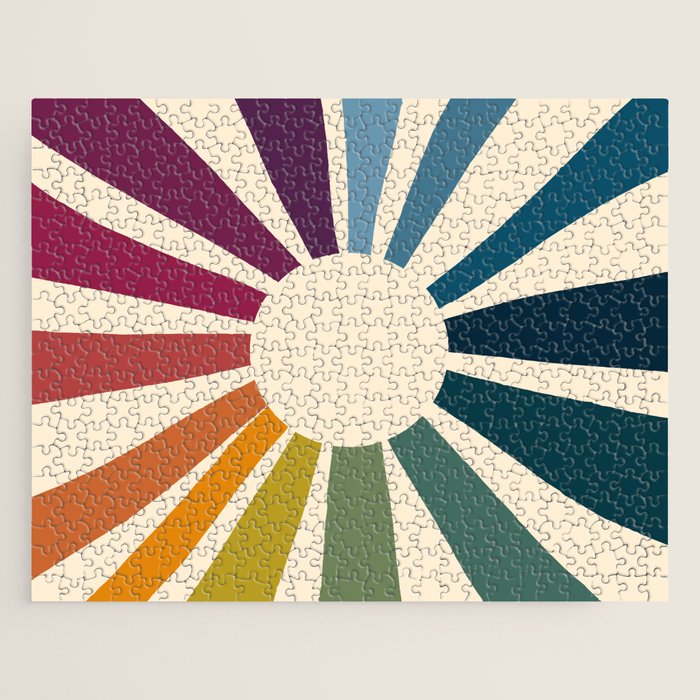 Retro Blossom Jigsaw Puzzle Gallery Image 1