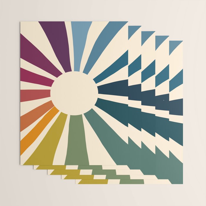 Retro Blossom Wrapping Paper Gallery Image 3