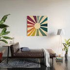 Retro Blossom Wood Wall Art Gallery Image 2