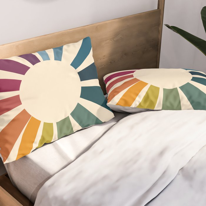 Retro Blossom Pillow Sham Gallery Image 2