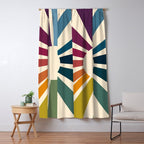Retro Blossom Window Curtain Gallery Image 5