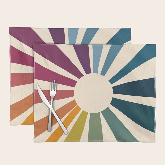 Retro Blossom Placemat Gallery Image 1