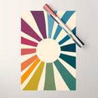 Retro Blossom Wrapping Paper Gallery Image 1