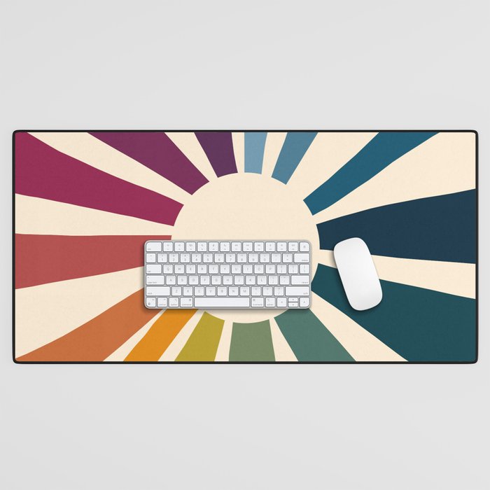 Retro Blossom Desk Mat Gallery Image 1