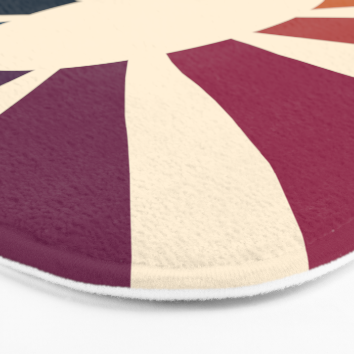 Retro Blossom Bath Mat Gallery Image 3