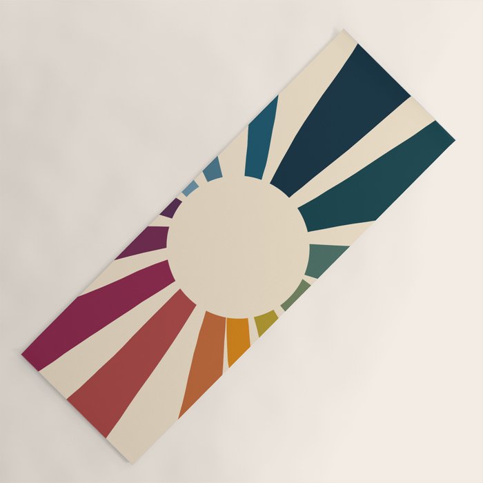 Retro Blossom Yoga Mat Gallery Image 1