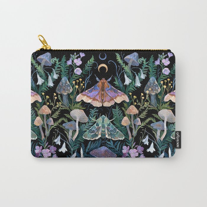 Sphinx Moth Moon Garden Carry All Pouch