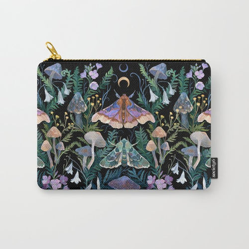 Sphinx Moth Moon Garden Carry All Pouch