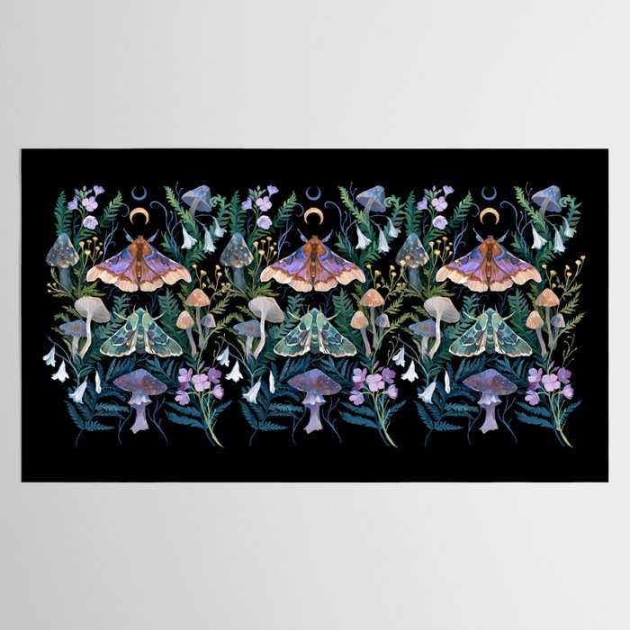 Sphinx Moth Moon Garden Tablecloth Gallery Image 2