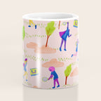 Let's Play Tennis in Peachy Pink Coffee Mug Gallery Image 4
