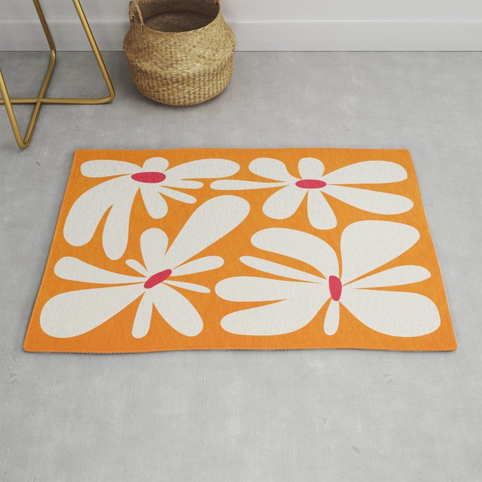 Bloom: Tangerine Matisse Color Series 03 Rug Gallery Image 1