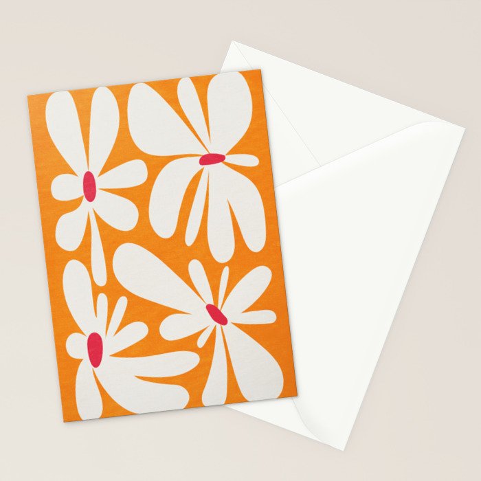 Bloom: Tangerine Matisse Color Series 03 Stationery Card Gallery Image 2