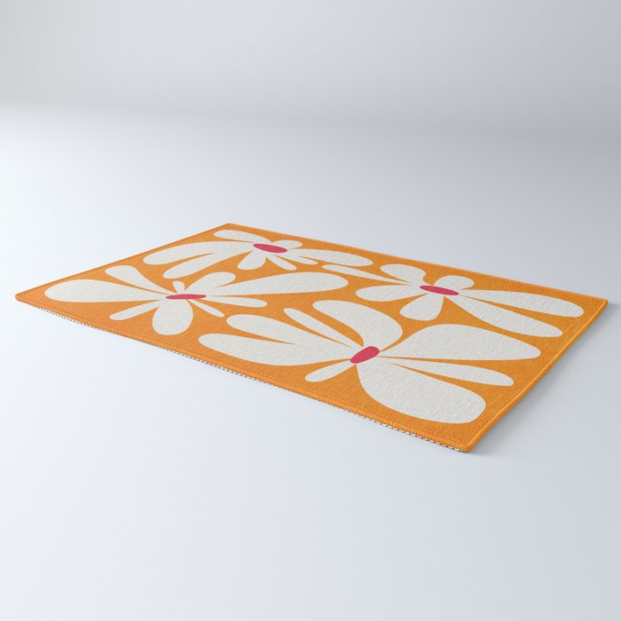 Bloom: Tangerine Matisse Color Series 03 Rug Gallery Image 3
