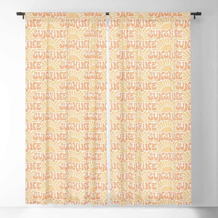 Sunshine - gold and copper Window Curtain Gallery Image 5