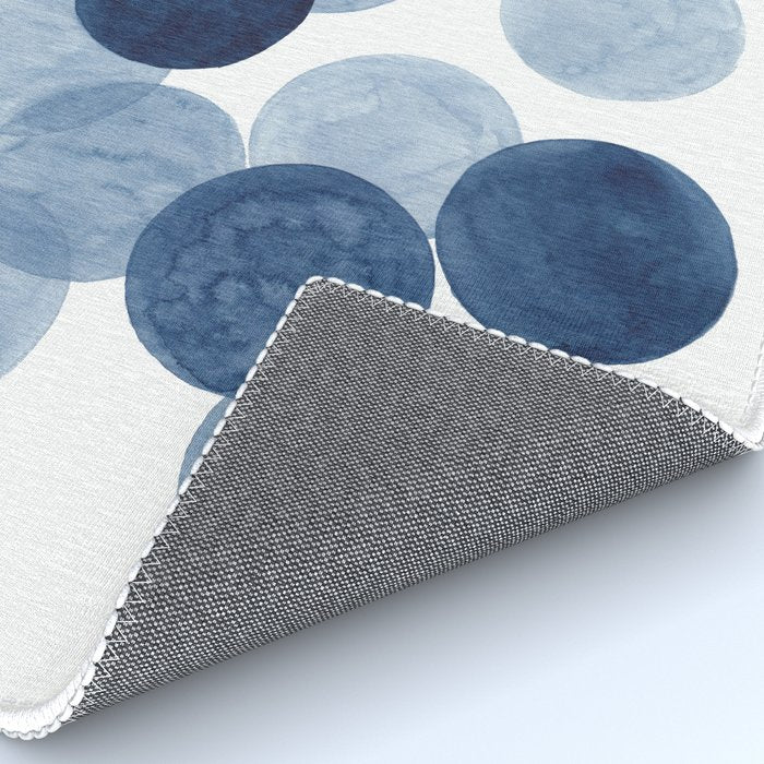 Indigo Ombre Circles Rug Gallery Image 4