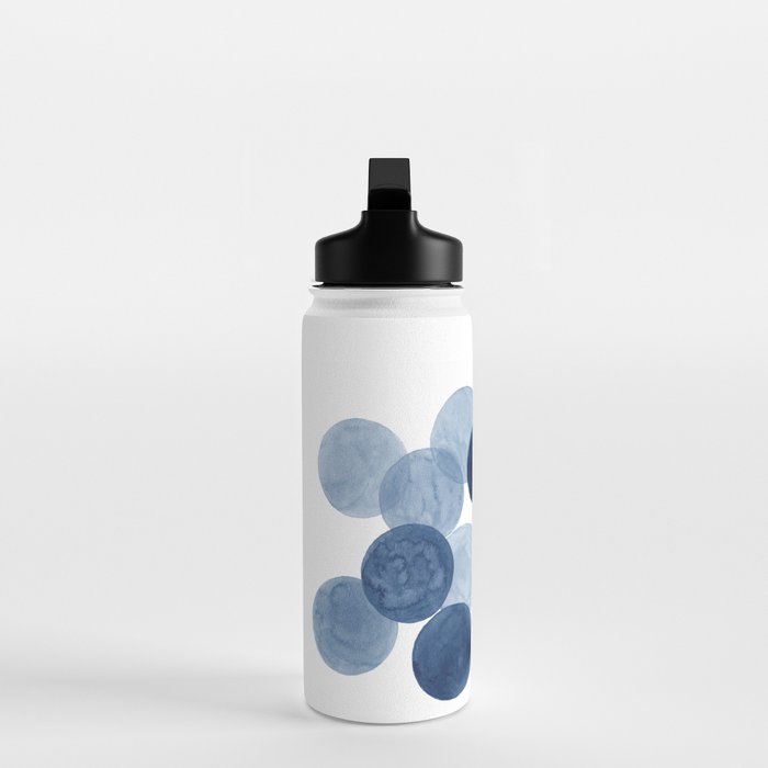 Indigo Ombre Circles Water Bottle Gallery Image 3