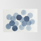 Indigo Ombre Circles Rug Gallery Image 2