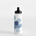Indigo Ombre Circles Water Bottle Gallery Image 2