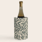 Vintage, Willow Leaf, William Morris, Green and Cream Wine Chiller Gallery Image 2