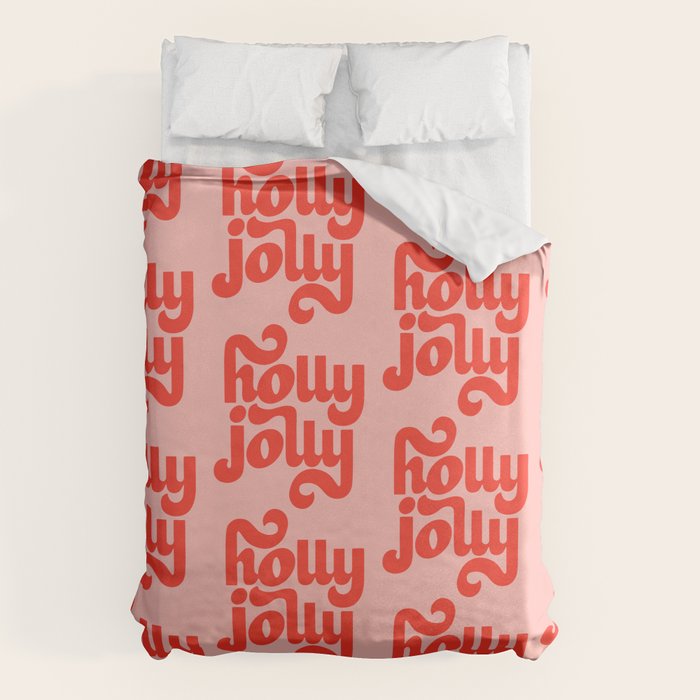 Holly Jolly Pattern Duvet Cover Gallery Image 6
