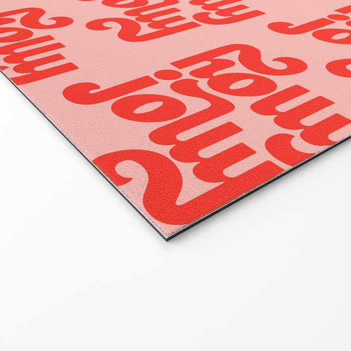 Holly Jolly Pattern Welcome Mat Gallery Image 2