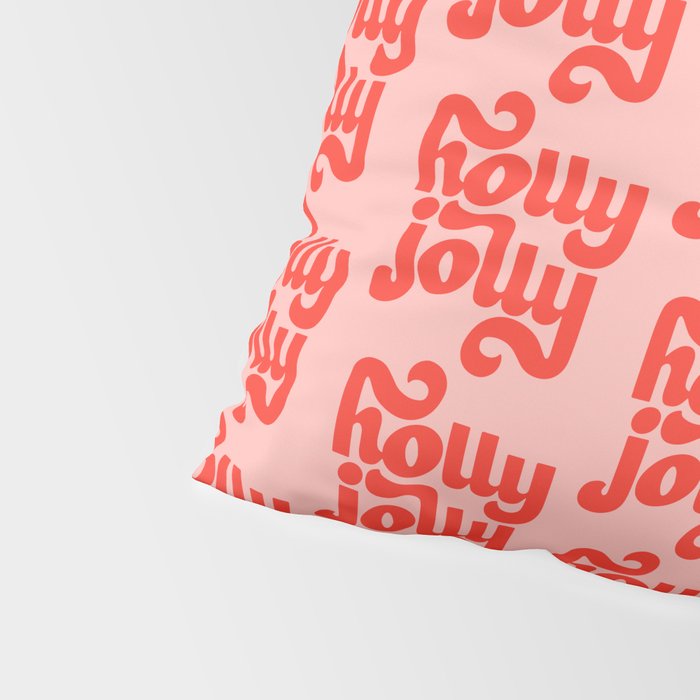 Holly Jolly Pattern Pillow Sham Gallery Image 4