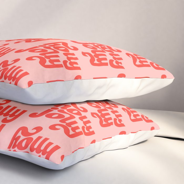 Holly Jolly Pattern Pillow Sham Gallery Image 3
