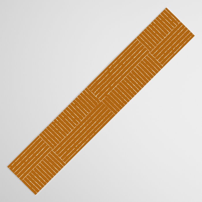 Lines III (Golden Brown) Table Runner Gallery Image 3