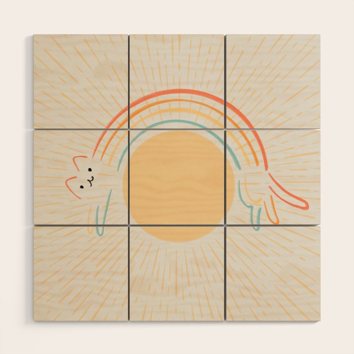 Cat Landscape 119: Get Over it Wood Wall Art Gallery Image 1